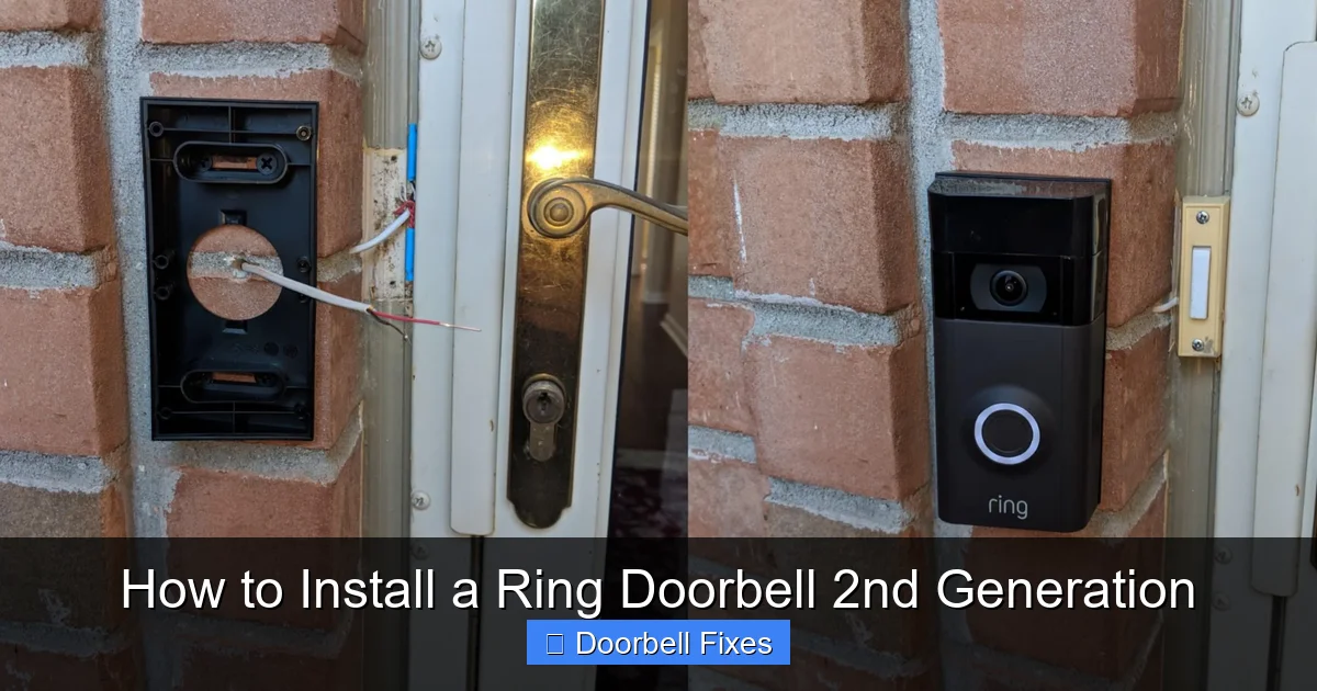 How to Install a Ring Doorbell 2nd Generation