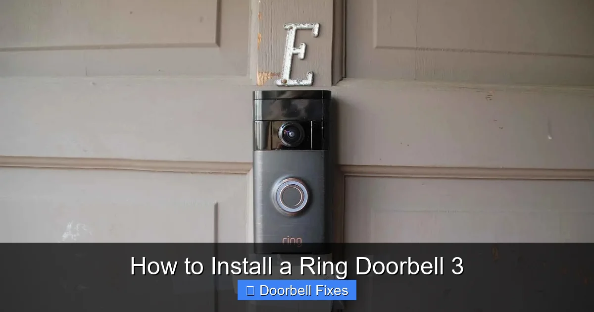 How to Install a Ring Doorbell 3
