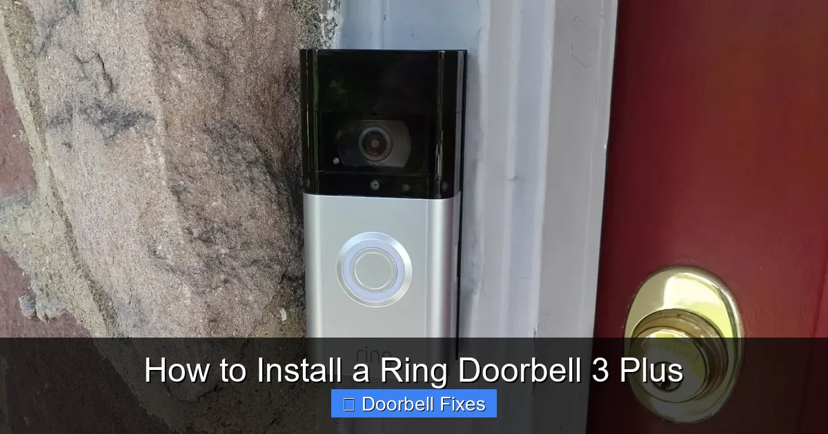 How to Install a Ring Doorbell 3 Plus