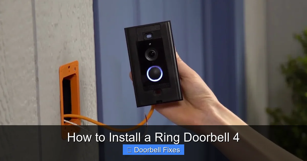 How to Install a Ring Doorbell 4