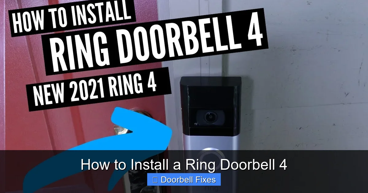 How to Install a Ring Doorbell 4