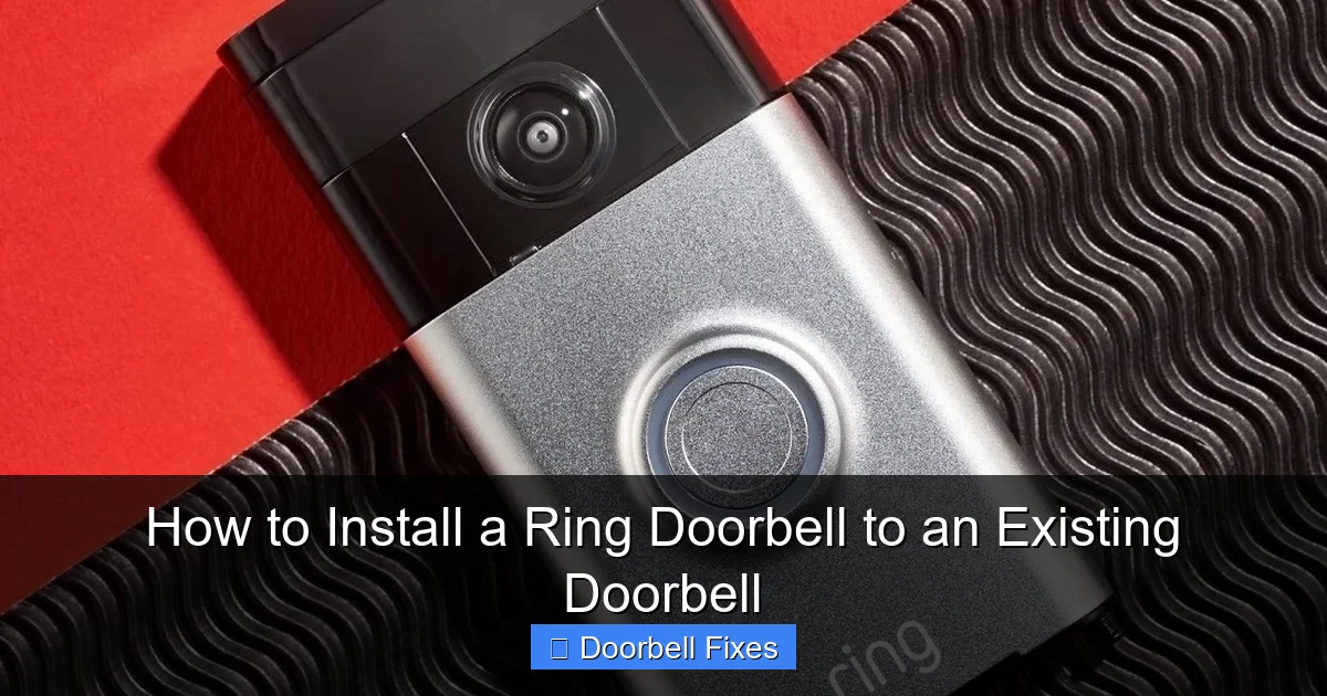 How to Install a Ring Doorbell to an Existing Doorbell