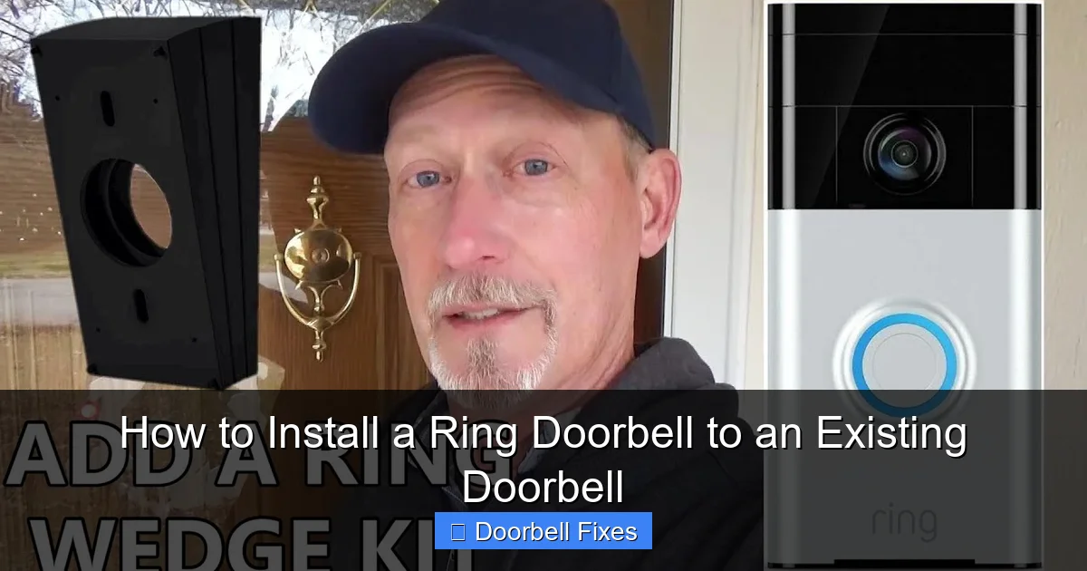 How to Install a Ring Doorbell to an Existing Doorbell