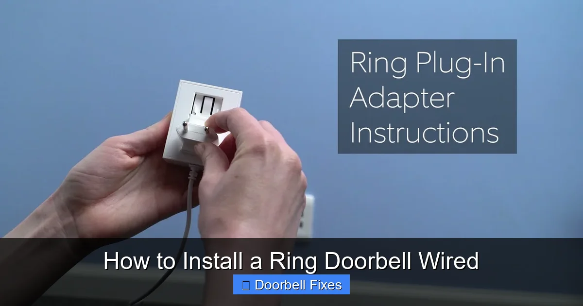 How to Install a Ring Doorbell Wired