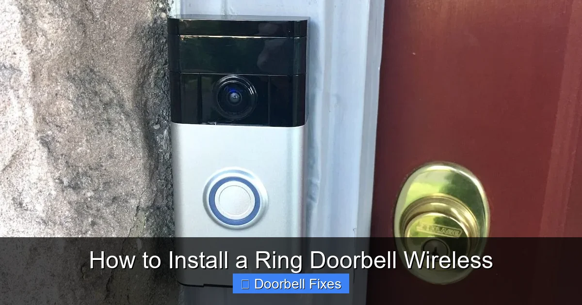How to Install a Ring Doorbell Wireless
