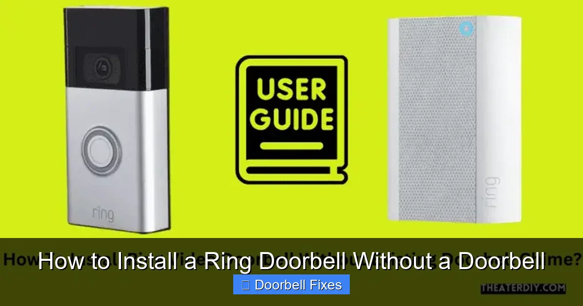 How to Install a Ring Doorbell Without a Doorbell