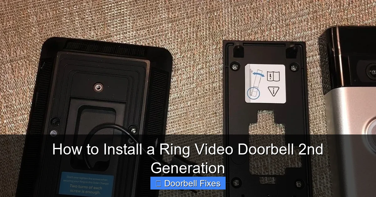 How to Install a Ring Video Doorbell 2nd Generation