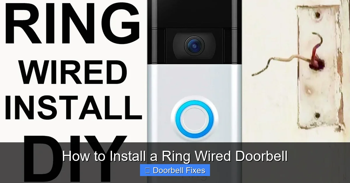 How to Install a Ring Wired Doorbell