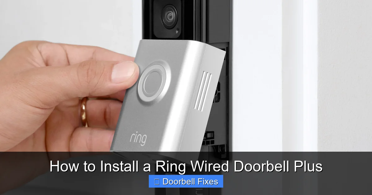 How to Install a Ring Wired Doorbell Plus