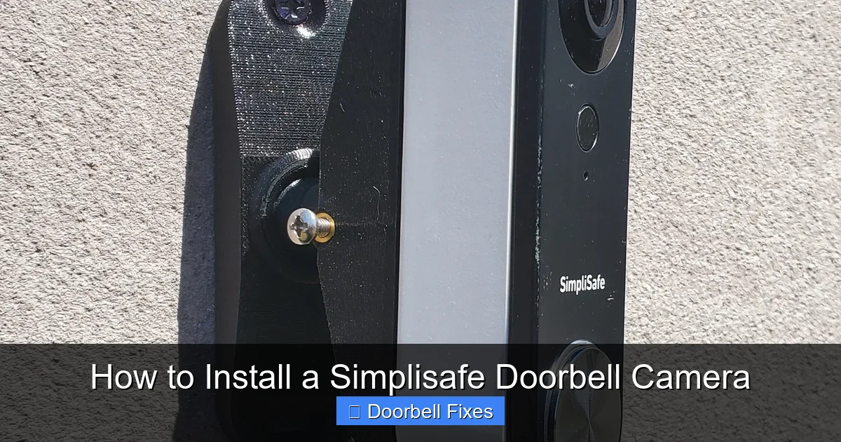 How to Install a Simplisafe Doorbell Camera