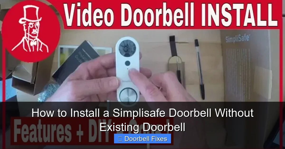 How to Install a Simplisafe Doorbell Without Existing Doorbell