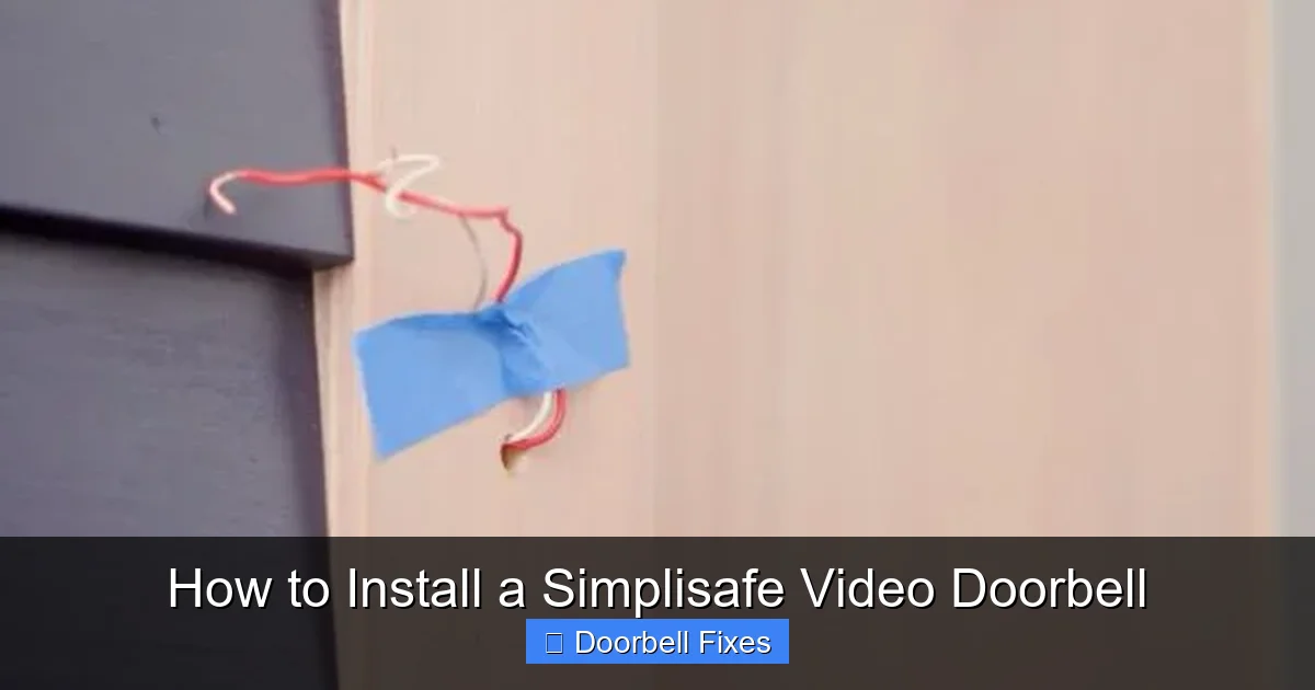 How to Install a Simplisafe Video Doorbell