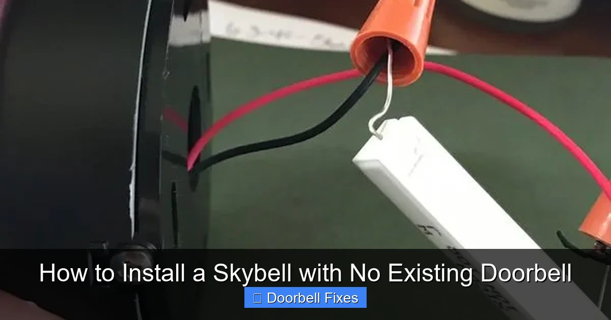 How to Install a Skybell with No Existing Doorbell