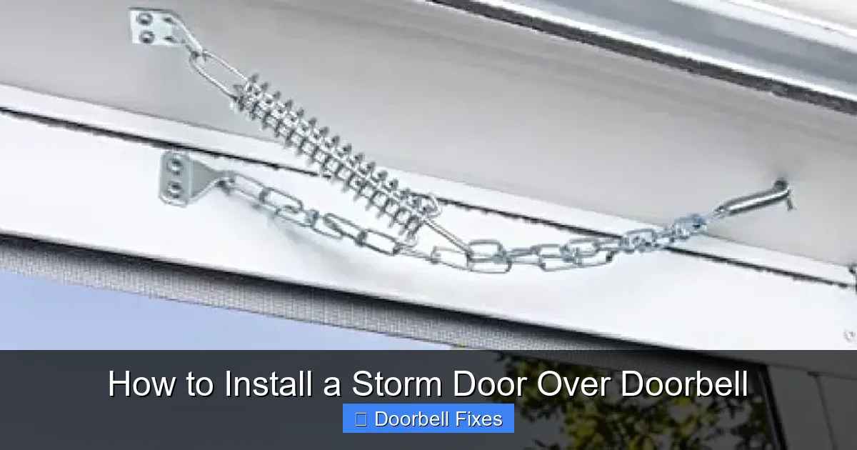 How to Install a Storm Door Over Doorbell