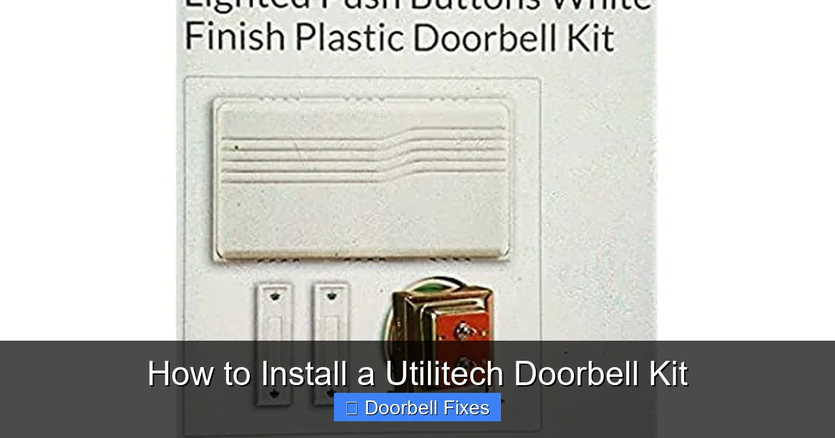 How to Install a Utilitech Doorbell Kit