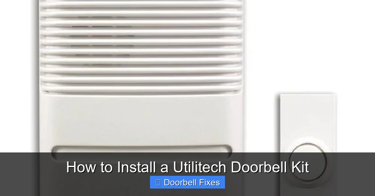 How to Install a Utilitech Doorbell Kit