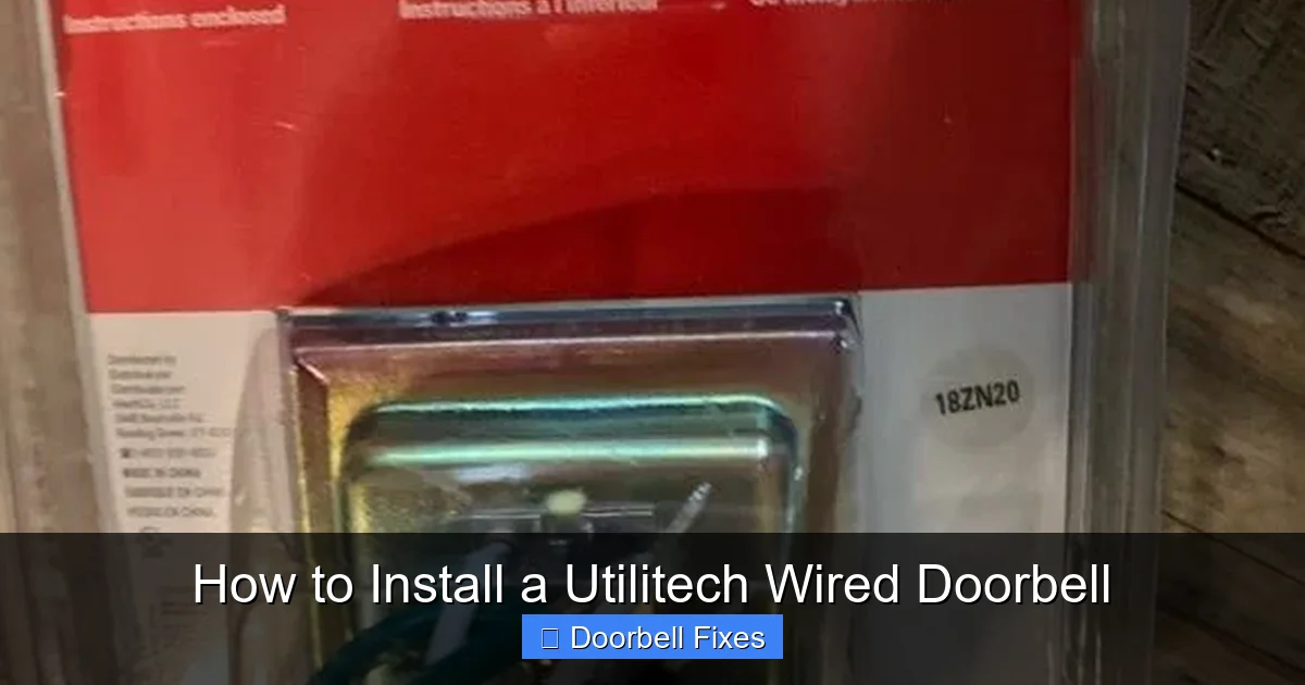 How to Install a Utilitech Wired Doorbell