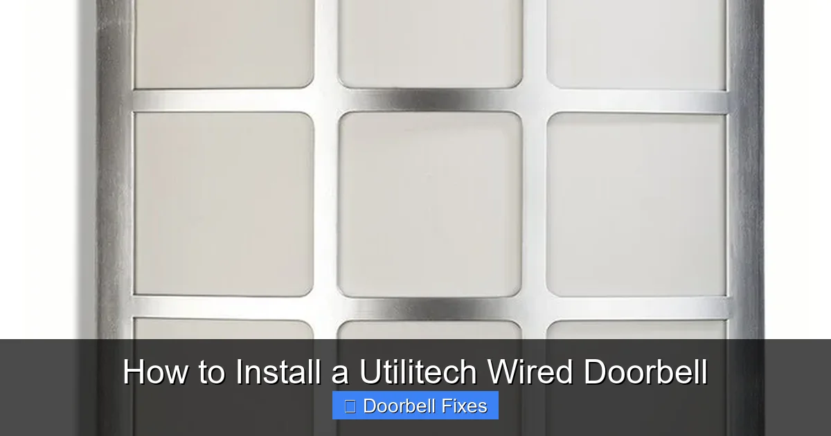 How to Install a Utilitech Wired Doorbell