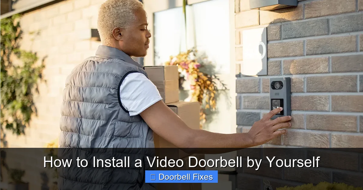 How to Install a Video Doorbell by Yourself
