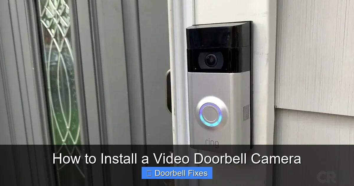 How to Install a Video Doorbell Camera