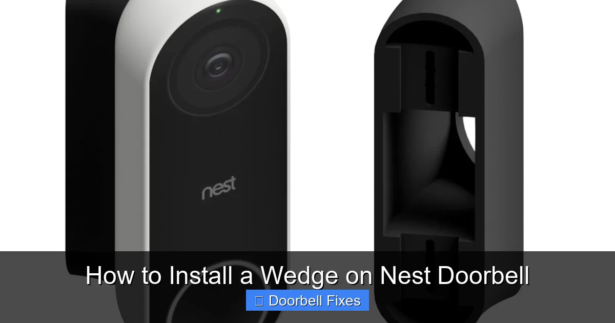 How to Install a Wedge on Nest Doorbell