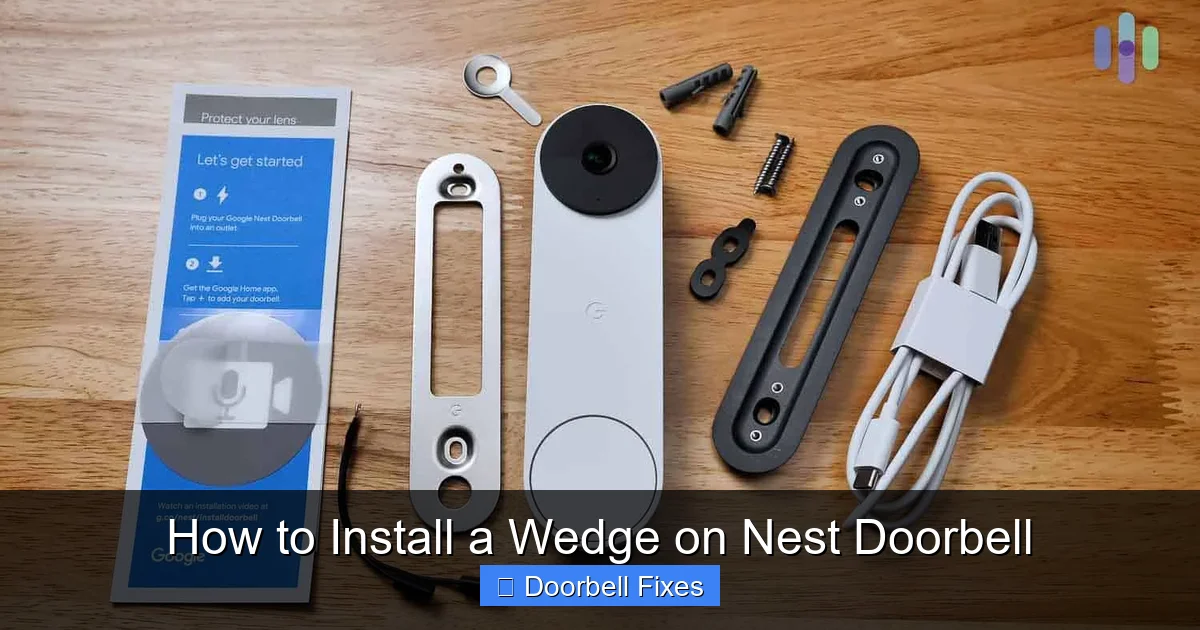 How to Install a Wedge on Nest Doorbell