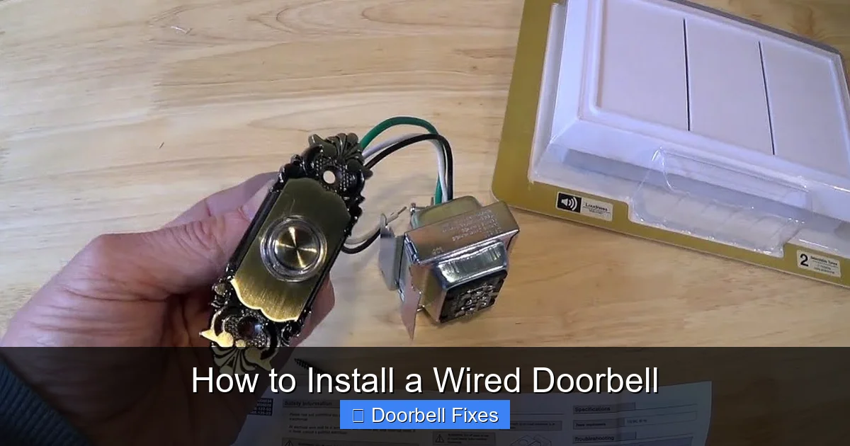 How to Install a Wired Doorbell