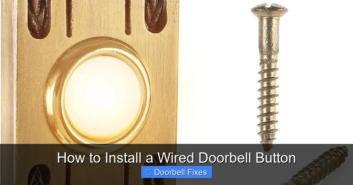 How to Install a Wired Doorbell Button