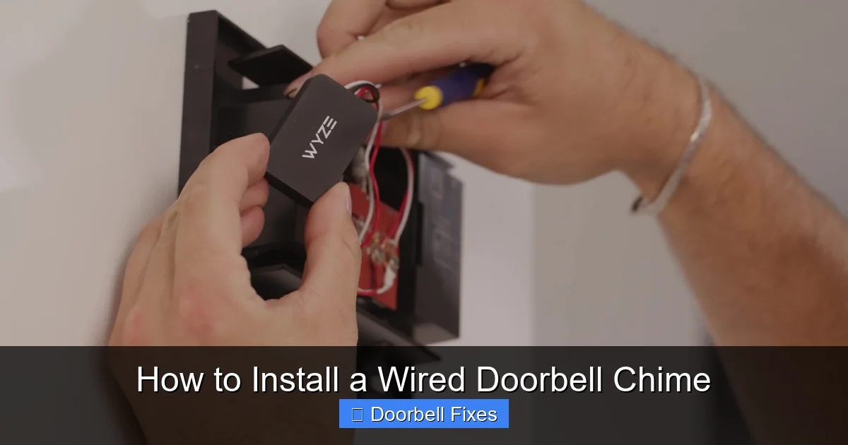 How to Install a Wired Doorbell Chime