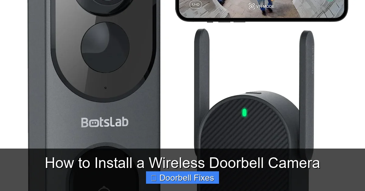 How to Install a Wireless Doorbell Camera