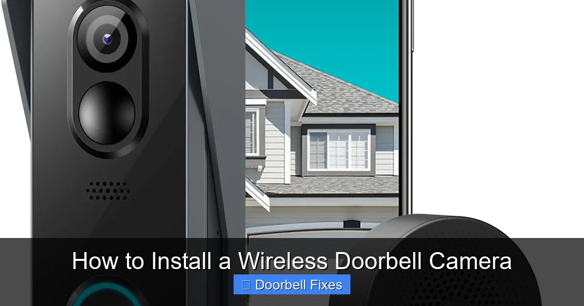 How to Install a Wireless Doorbell Camera