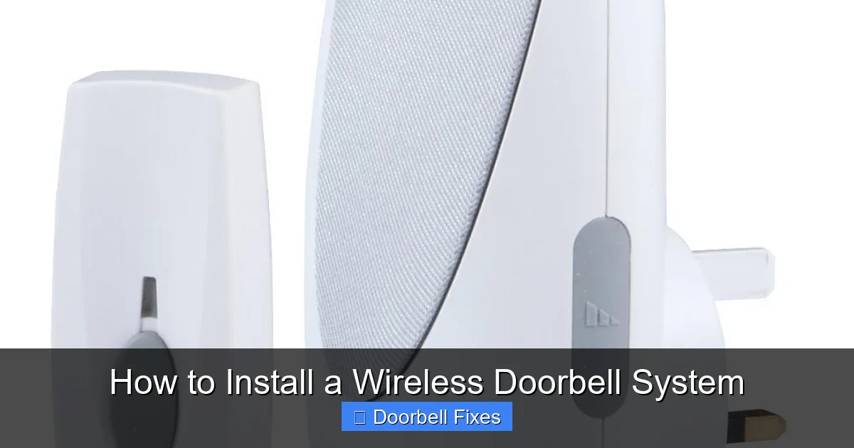 How to Install a Wireless Doorbell System