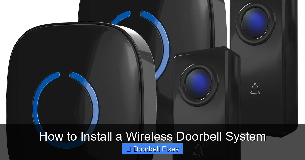How to Install a Wireless Doorbell System