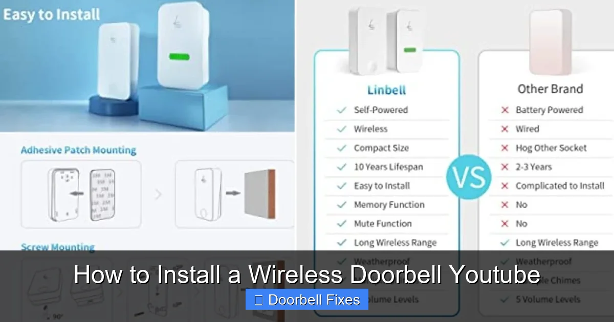 How to Install a Wireless Doorbell Youtube