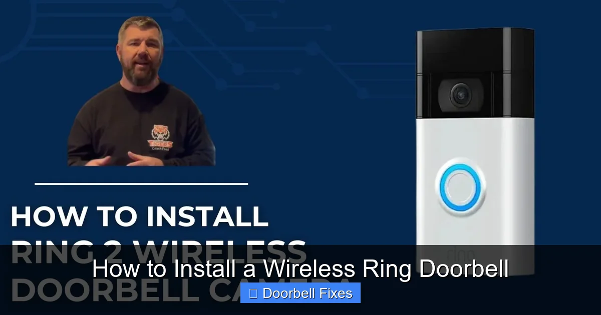 How to Install a Wireless Ring Doorbell