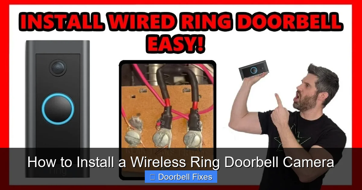 How to Install a Wireless Ring Doorbell Camera