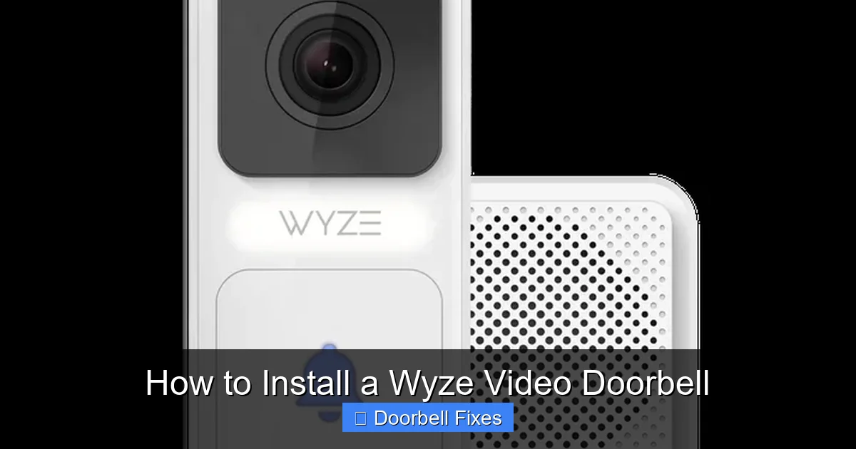 How to Install a Wyze Video Doorbell