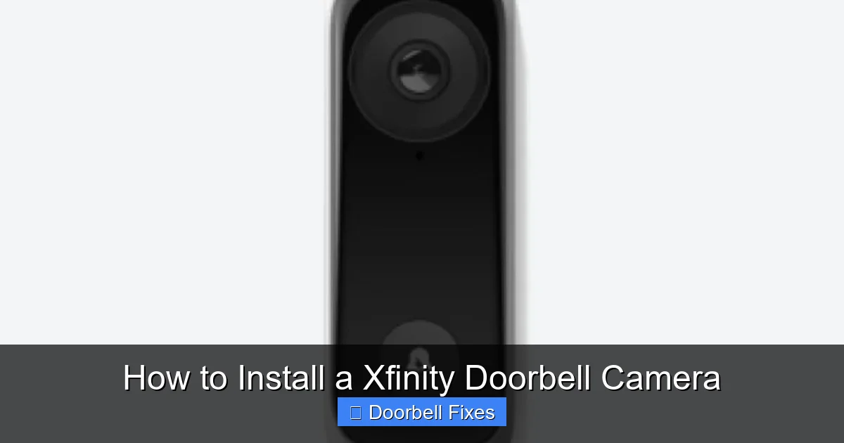 How to Install a Xfinity Doorbell Camera