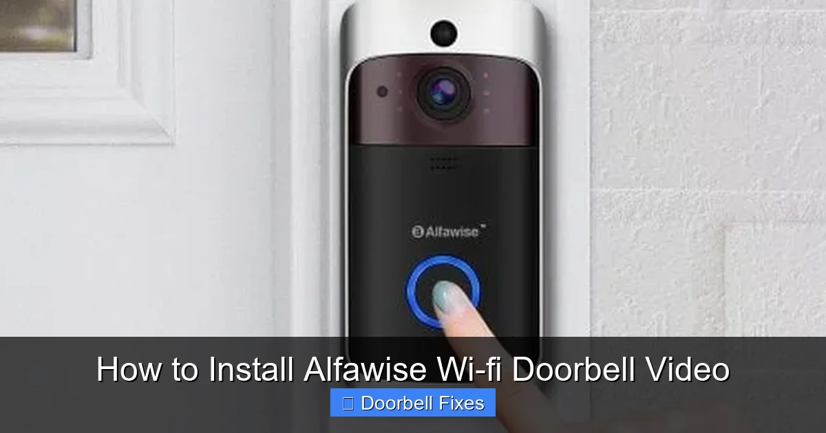 How to Install Alfawise Wi-fi Doorbell Video