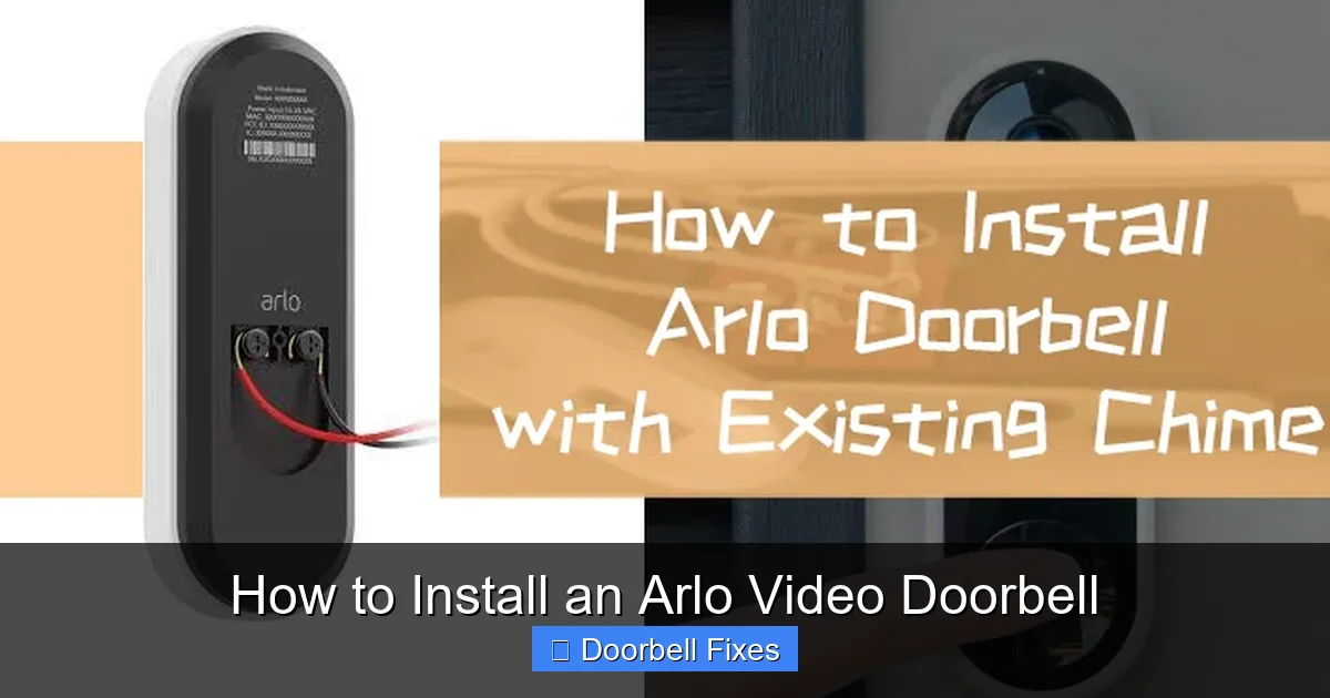 How to Install an Arlo Video Doorbell