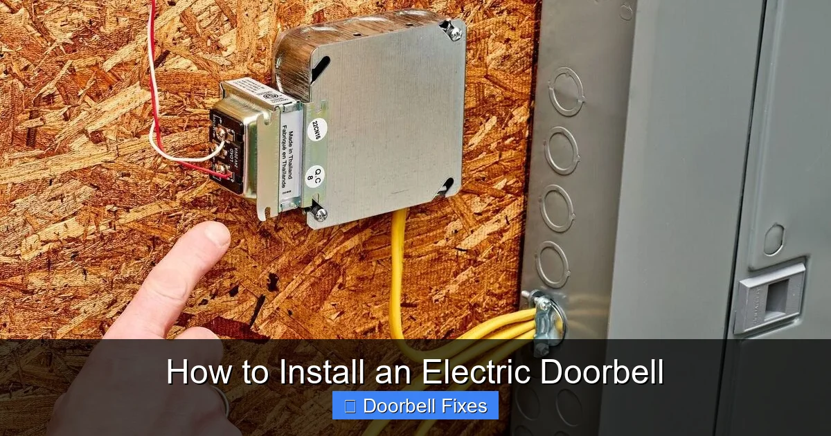 How to Install an Electric Doorbell