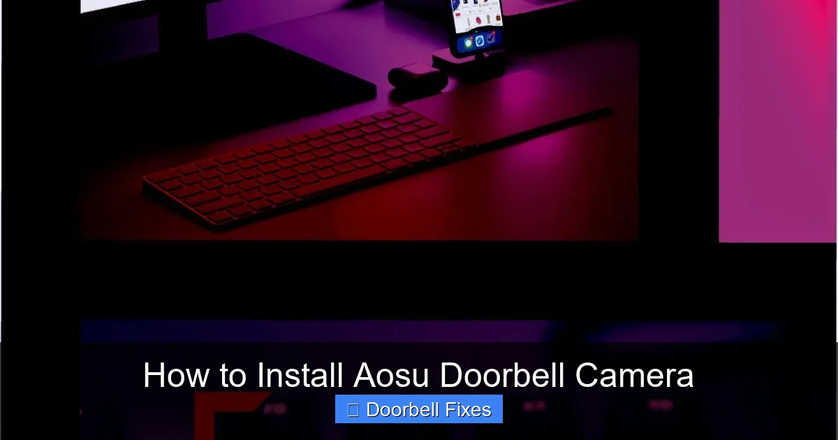 How to Install Aosu Doorbell Camera