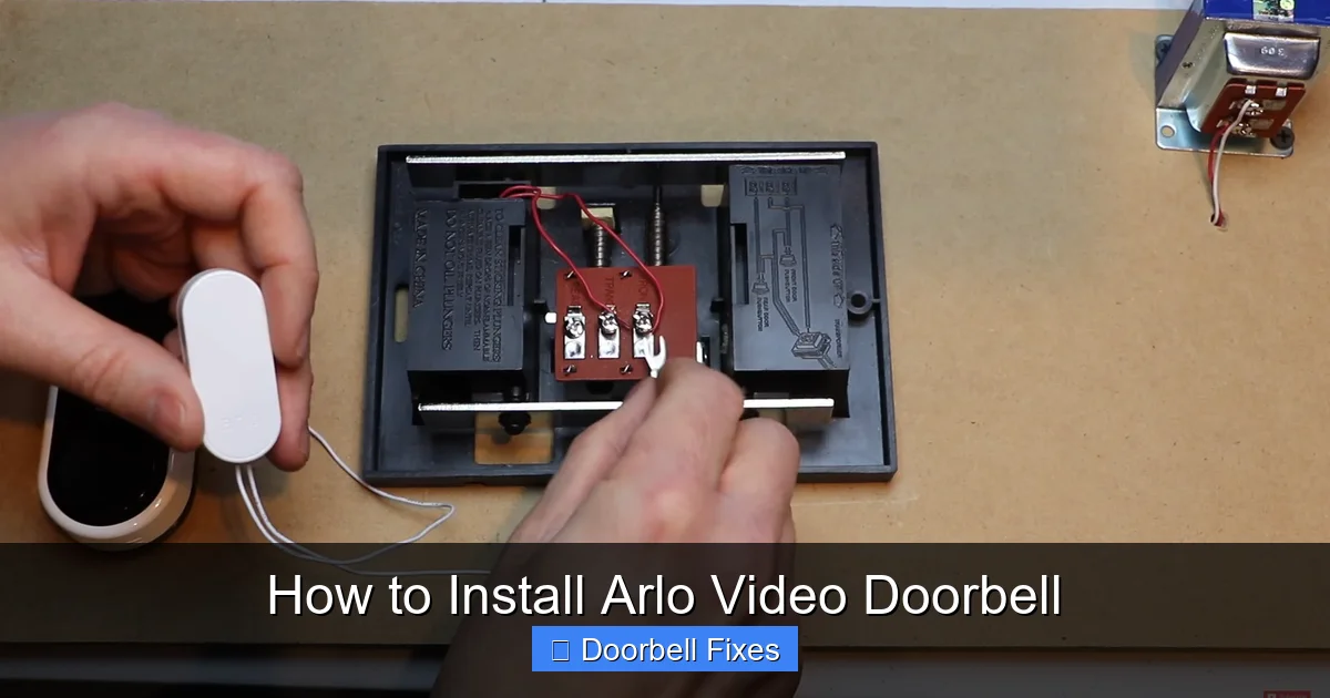 How to Install Arlo Video Doorbell