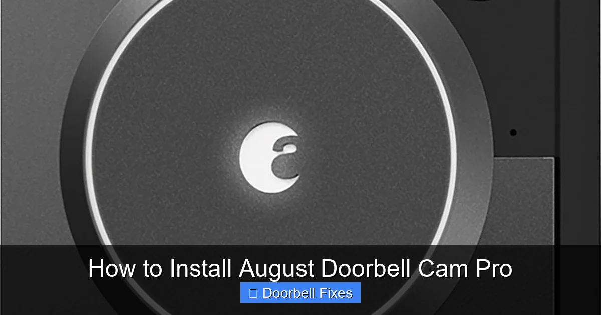 How to Install August Doorbell Cam Pro