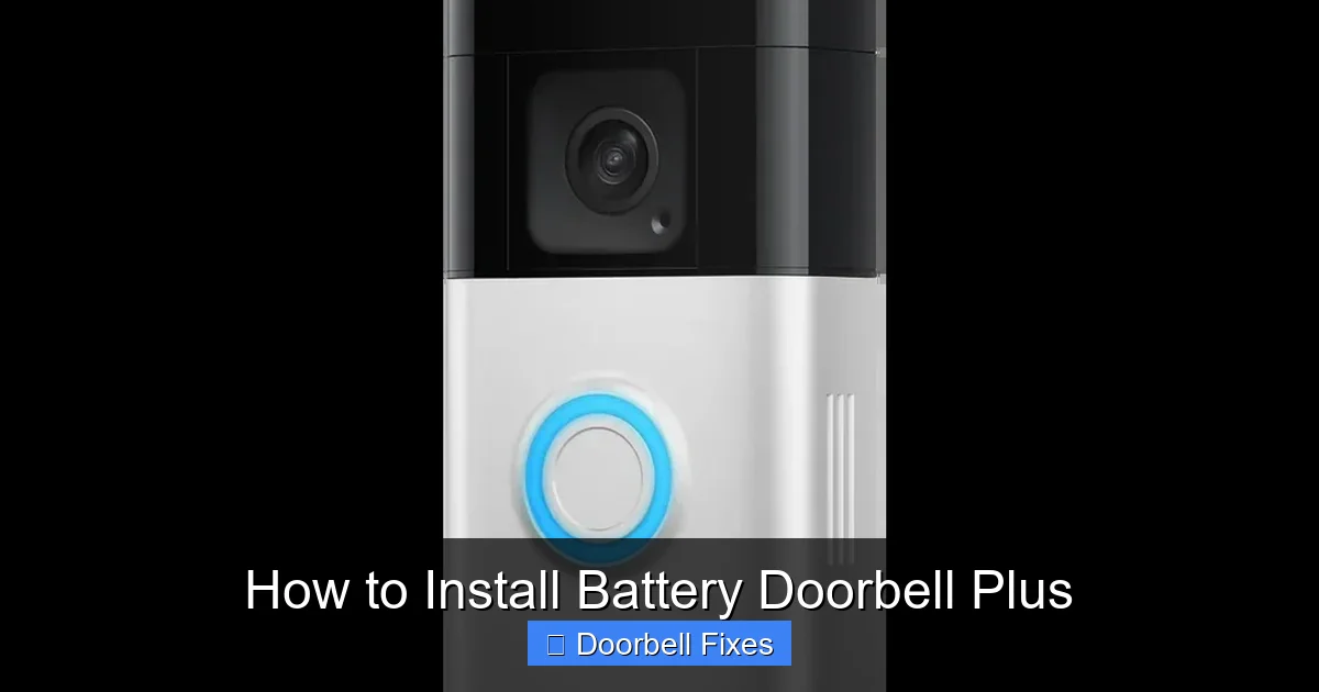 How to Install Battery Doorbell Plus