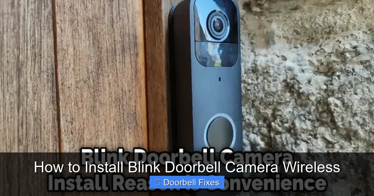 How to Install Blink Doorbell Camera Wireless