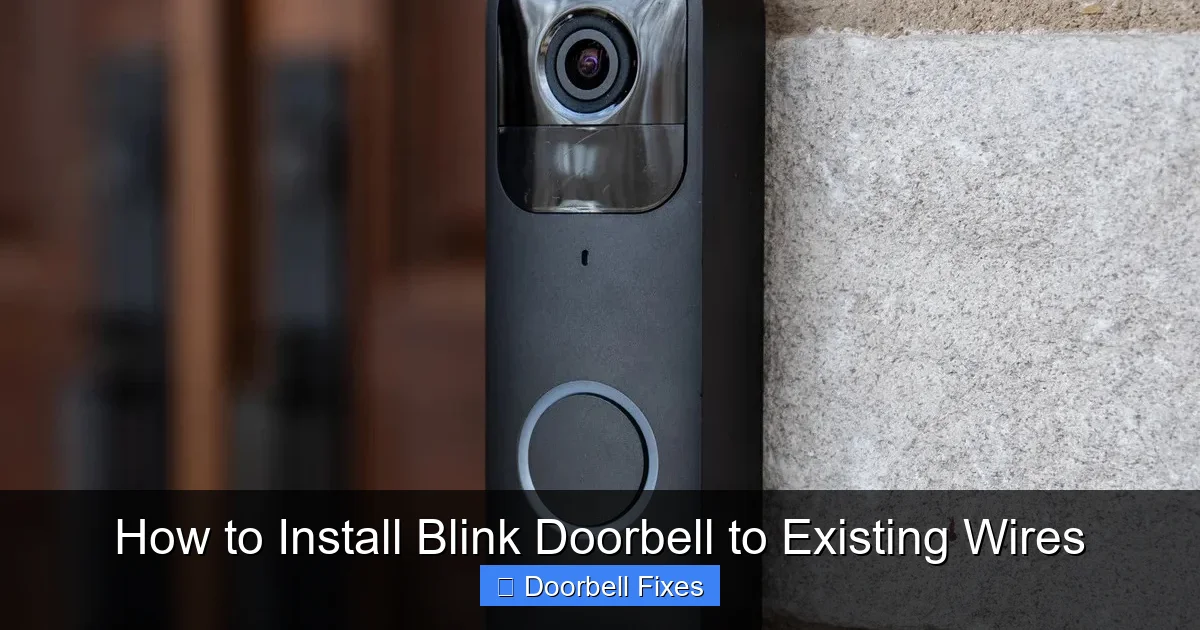 How to Install Blink Doorbell to Existing Wires
