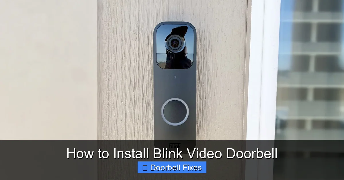 How to Install Blink Video Doorbell