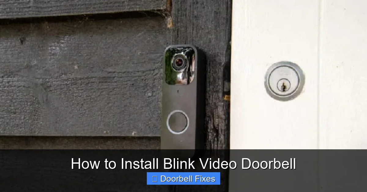 How to Install Blink Video Doorbell