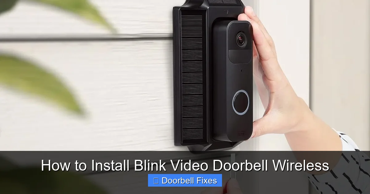 How to Install Blink Video Doorbell Wireless